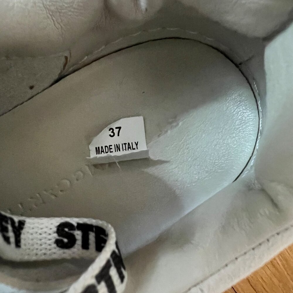 Stella McCartney Size 7 White Loop 2001 Low Top Lace Up Chunky Sole Sneakers - Picture 13 of 16